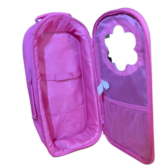 My Life As Backpack 18” Doll Carrier Pink Unicorn Padded Girls Overnight Bag - Picture 5 of 9